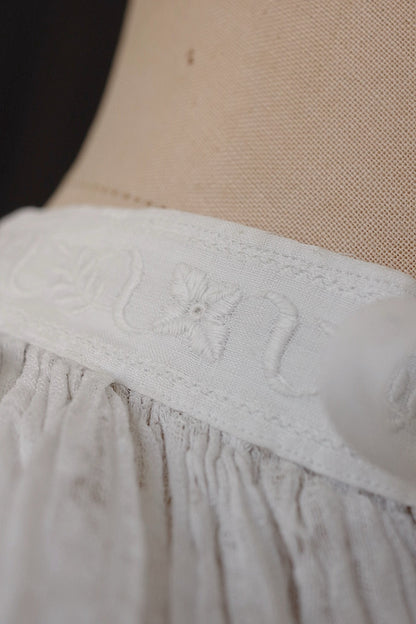 アンティーク教会チュニック3/aube antique/church tunic .FR a l'epoque