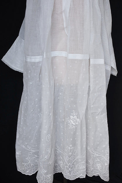 アンティーク教会チュニック3/aube antique/church tunic .FR a l'epoque