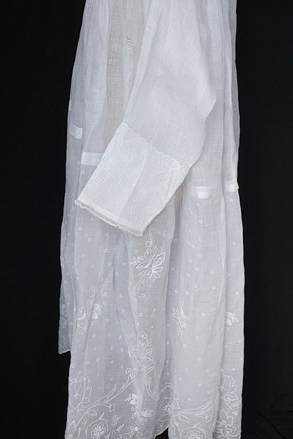 アンティーク教会チュニック3/aube antique/church tunic .FR a l'epoque