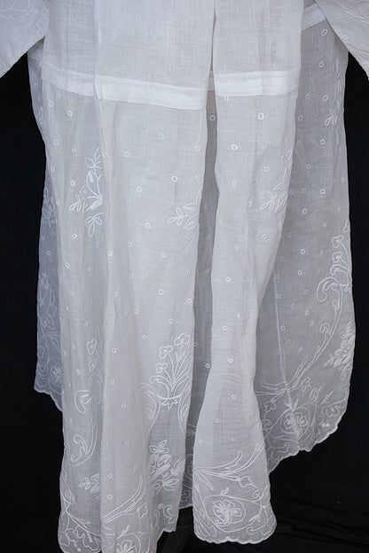 アンティーク教会チュニック3/aube antique/church tunic .FR a l'epoque