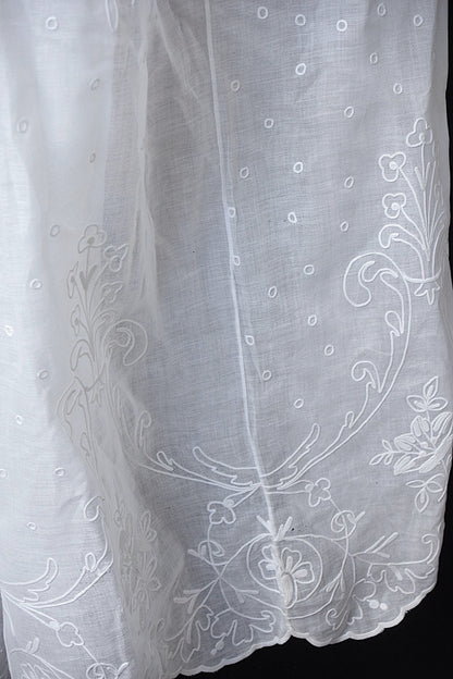 アンティーク教会チュニック3/aube antique/church tunic .FR a l'epoque