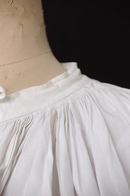 アンティーク教会チュニック4/aube antique/church tunic .FR a l'epoque