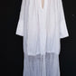 アンティーク教会チュニック5/aube antique/church tunic .FR a l'epoque