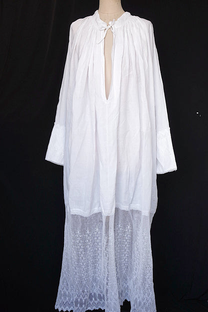 アンティーク教会チュニック5/aube antique/church tunic .FR a l'epoque