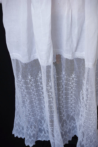 アンティーク教会チュニック5/aube antique/church tunic .FR a l'epoque