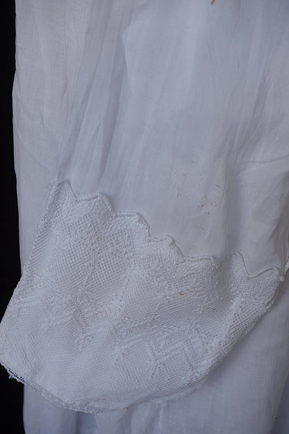 アンティーク教会チュニック5/aube antique/church tunic .FR a l'epoque