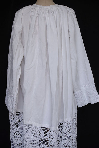 ヴィンテージ教会チュニック7/aube vintage/church tunic .FR a l'epoque