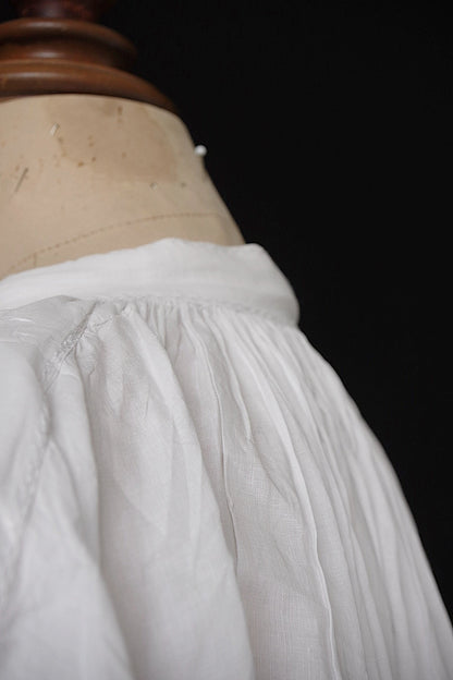 アンティーク教会チュニック7/aube antique/church tunic .FR a l'epoque