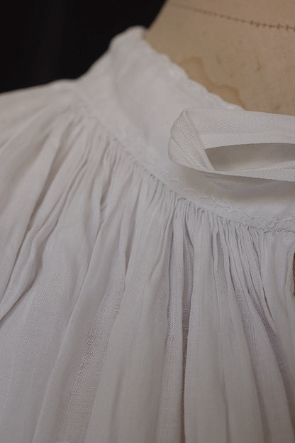 アンティーク教会チュニック7/aube antique/church tunic .FR a l'epoque