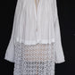 アンティーク教会チュニック7/aube antique/church tunic .FR a l'epoque