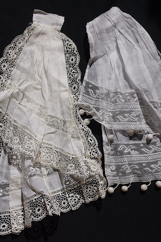 アンティークレースジャボ/dentelle ancienne/antique lace .FR a l'epoque