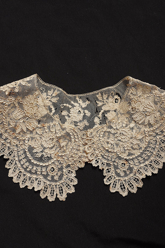 アンティークレースアランソン襟/dentelle ancienne/antique lace .FR a l'epoque