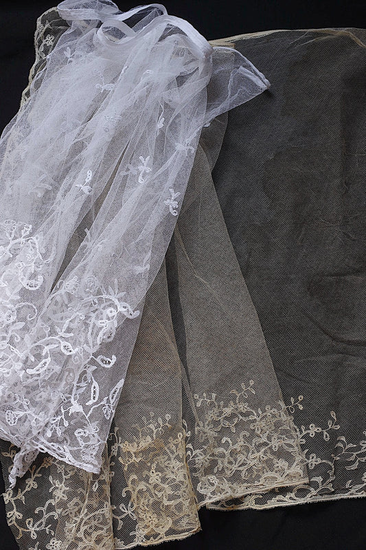 アンティークレースベール/dentelle ancienne/antique lace .FR a l'epoque