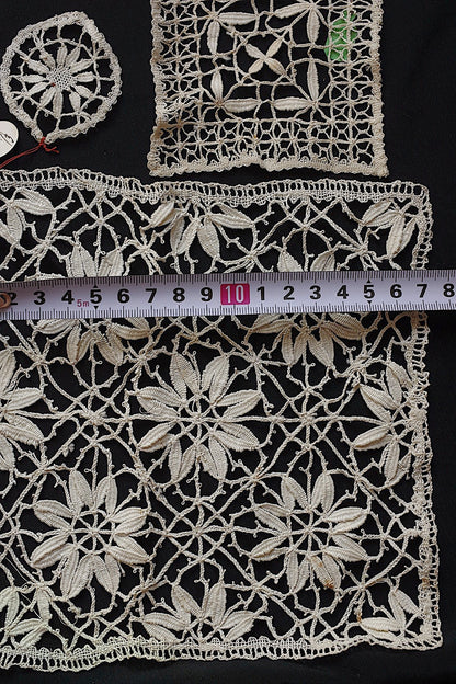 アンティークレースモチーフ3/dentelle ancienne/antique lace .FR a l'epoque