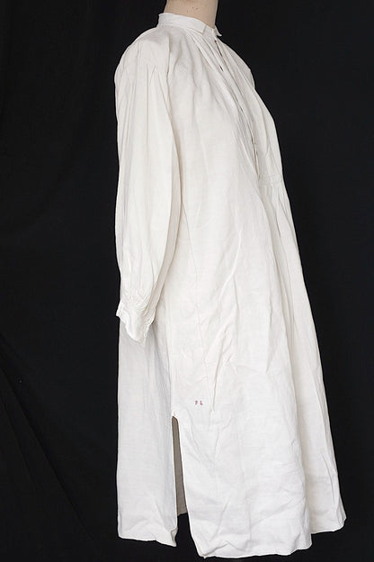アンティークグランパシャツ1/vêtement ancien/antique linen shirt mem's .FR a l'epoque