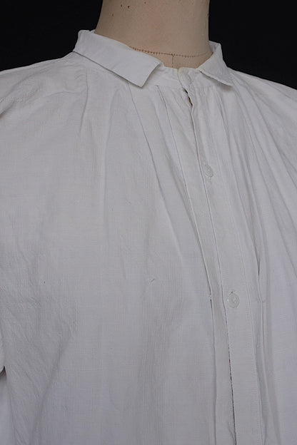 アンティークグランパシャツ2/vêtement ancien/antique linen shirt mem's .FR a l'epoque