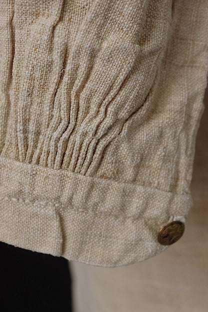 アンティークグランパシャツ3/vêtement ancien/antique chanvre shirt mem's .FR a l'epoque