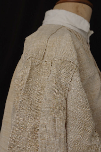アンティークグランパシャツ3/vêtement ancien/antique chanvre shirt mem's .FR a l'epoque