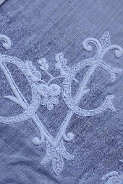 アンティーク刺繍ハンカチ1/dentelle ancienne /antique .FR a l'epoque