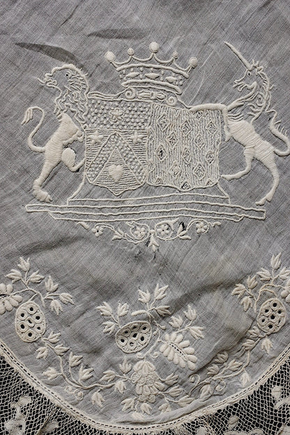 アンティーク刺繍ハンカチ2/dentelle ancienne /antique .FR a l'epoque