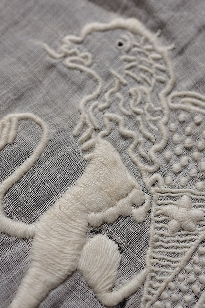 アンティーク刺繍ハンカチ2/dentelle ancienne /antique .FR a l'epoque