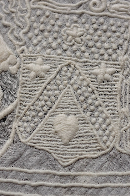 アンティーク刺繍ハンカチ2/dentelle ancienne /antique .FR a l'epoque