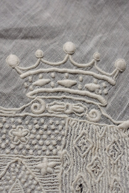 アンティーク刺繍ハンカチ2/dentelle ancienne /antique .FR a l'epoque