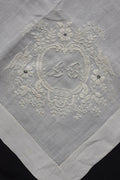 アンティーク刺繍ハンカチ4/dentelle ancienne /antique .FR a l'epoque