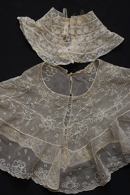 アンティークレース襟/dentelle ancienne  /antique .FR a l'epoque