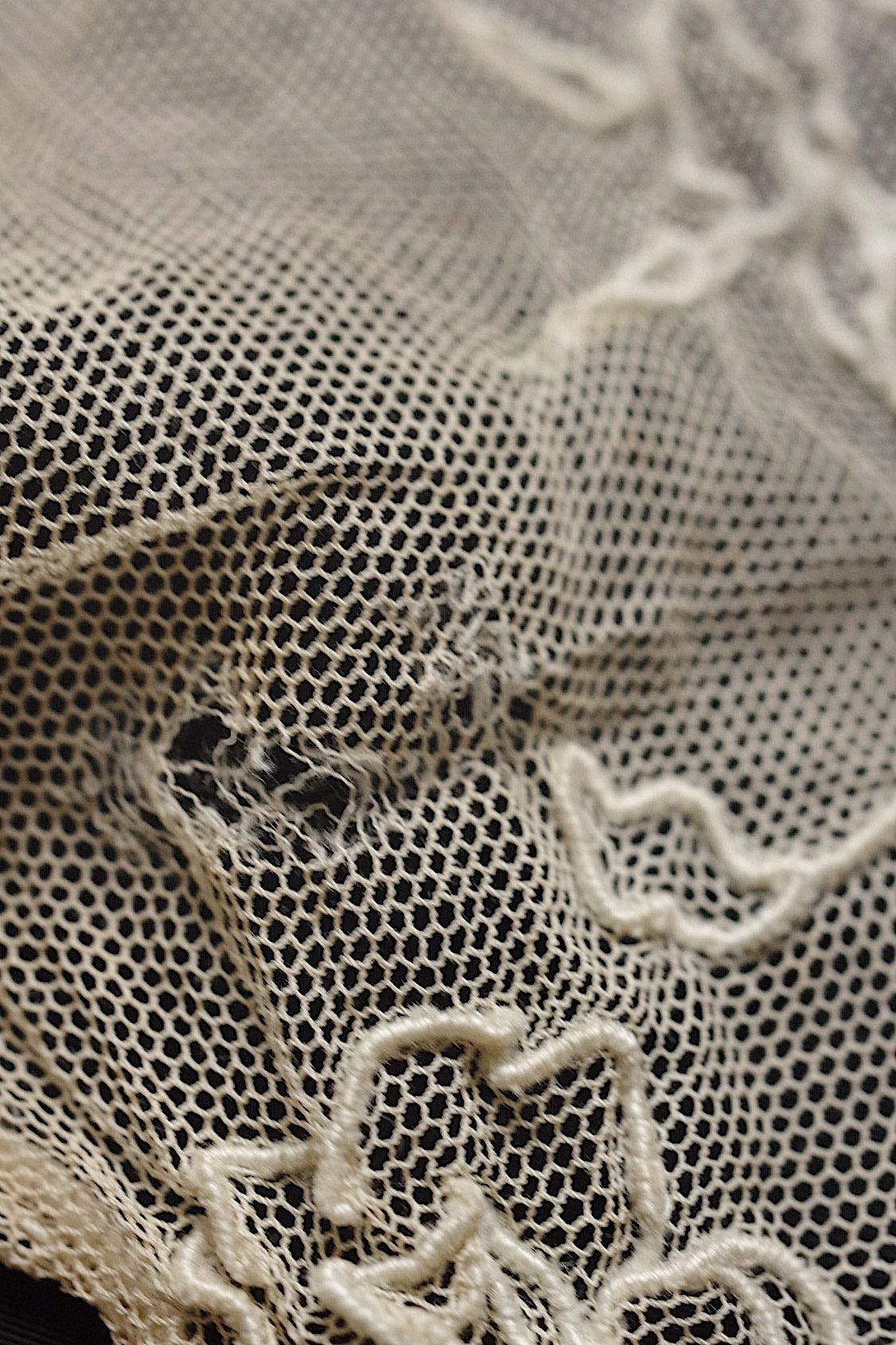 アンティークレース襟/dentelle ancienne  /antique .FR a l'epoque