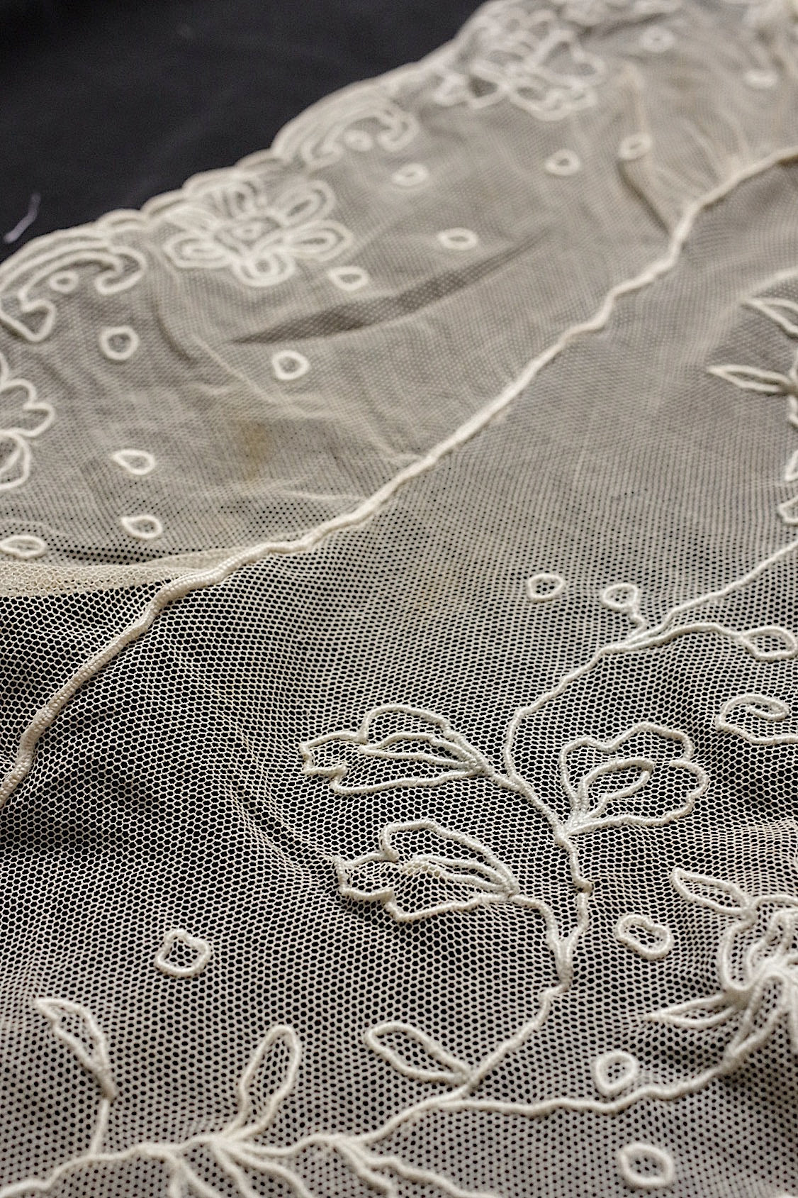 アンティークレース襟/dentelle ancienne  /antique .FR a l'epoque