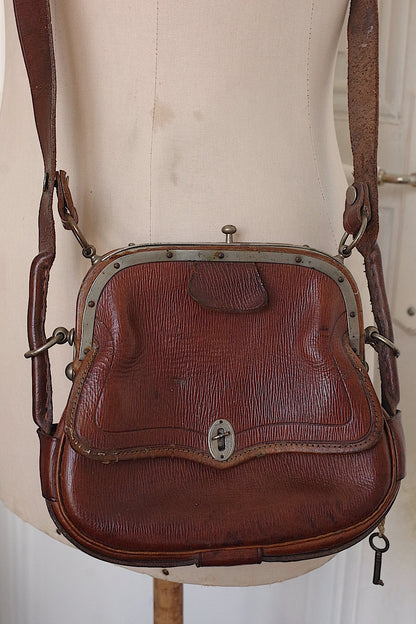 アンティークバッグ/sac antique　マロン .FR a l'epoque