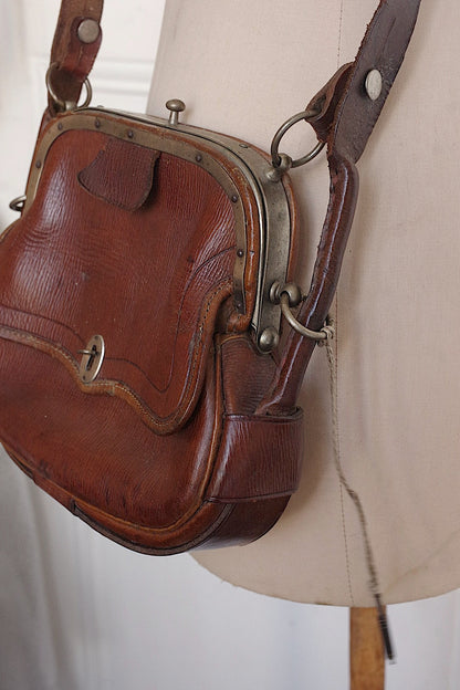 アンティークバッグ/sac antique　マロン .FR a l'epoque
