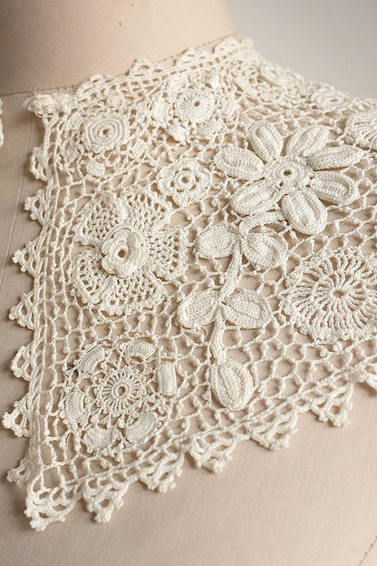 アンティークレース襟クロシェ/dentelle ancienne/antique lace .FR a l'epoque