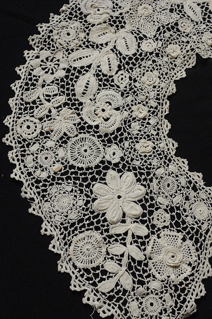 アンティークレース襟クロシェ/dentelle ancienne/antique lace .FR a l'epoque