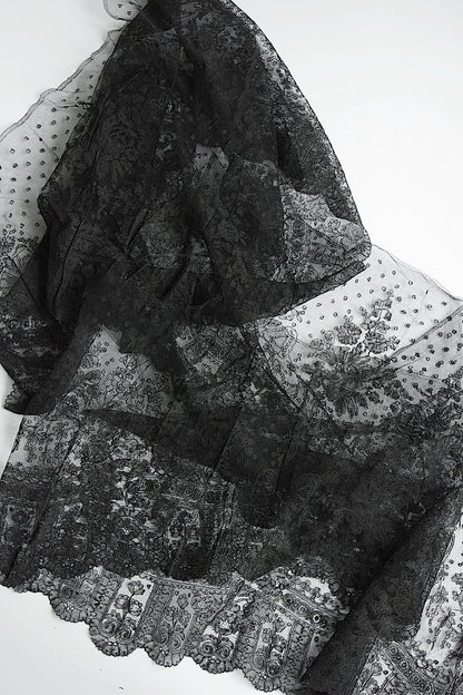 アンティークレースシャンティイ/dentelle ancienne/antique lace .FR a l'epoque