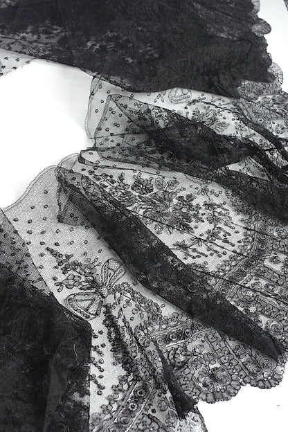 アンティークレースシャンティイ/dentelle ancienne/antique lace .FR a l'epoque