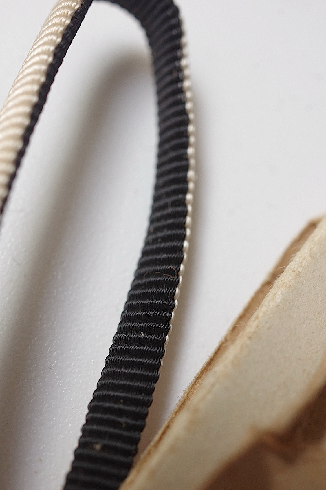 アンティークリボン黒白/ruban/antique ribbon4 .FR a l'epoque