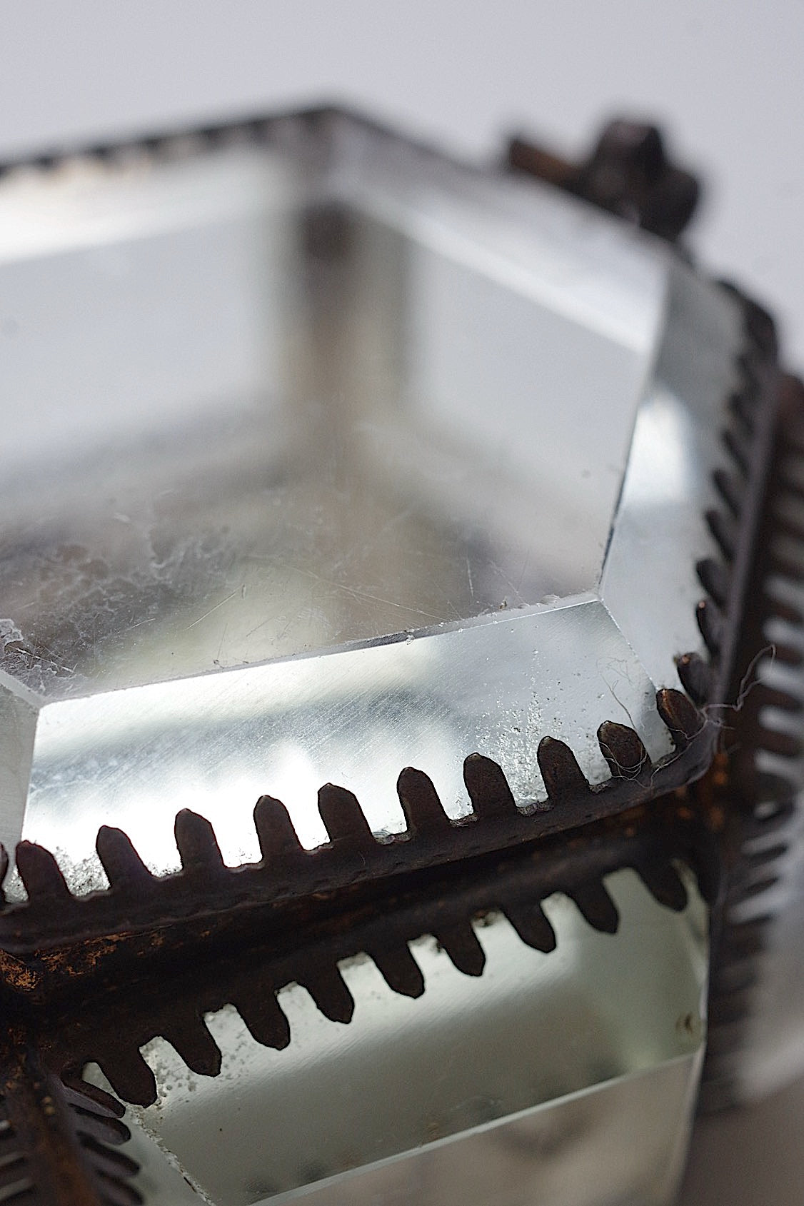 アンティークガラス箱/boite /antique .FR a l'epoque