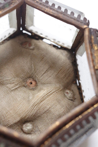 アンティークガラス箱/boite /antique .FR a l'epoque