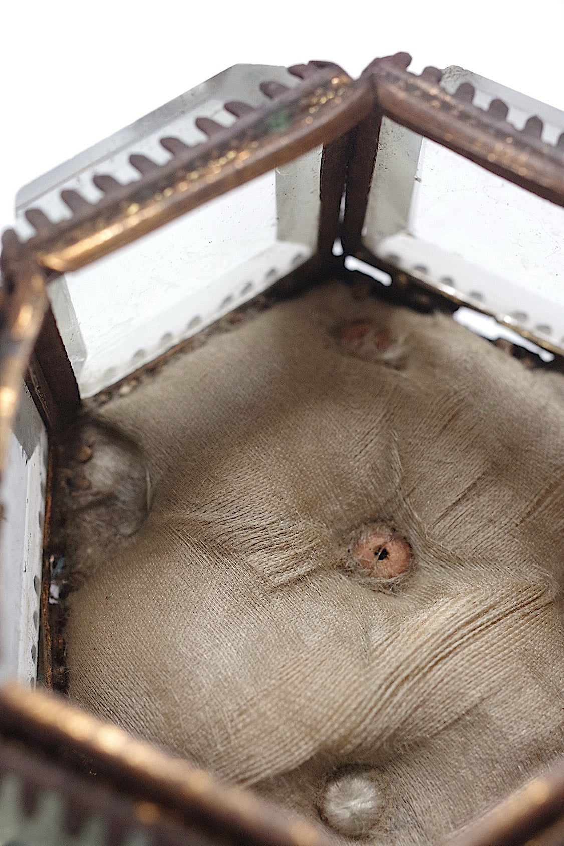 アンティークガラス箱/boite /antique .FR a l'epoque