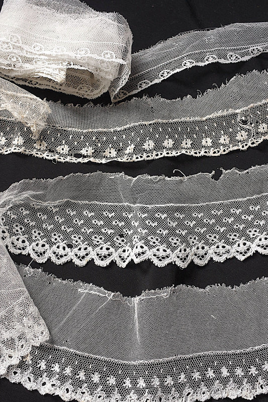 アンティークレース４種/dentelle ancienne/antique lace .FR a l'epoque