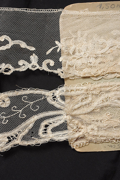 アンティークレース２種/dentelle ancienne/antique lace .FR a l'epoque