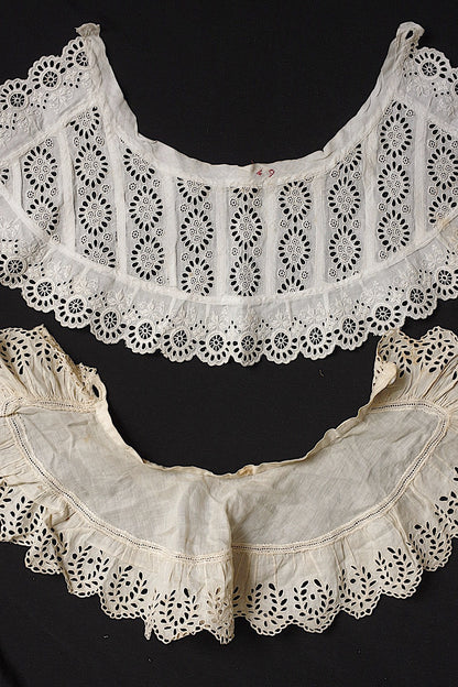 アンティークレース小さな襟/dentelle ancienne/antique lace .FR a l'epoque