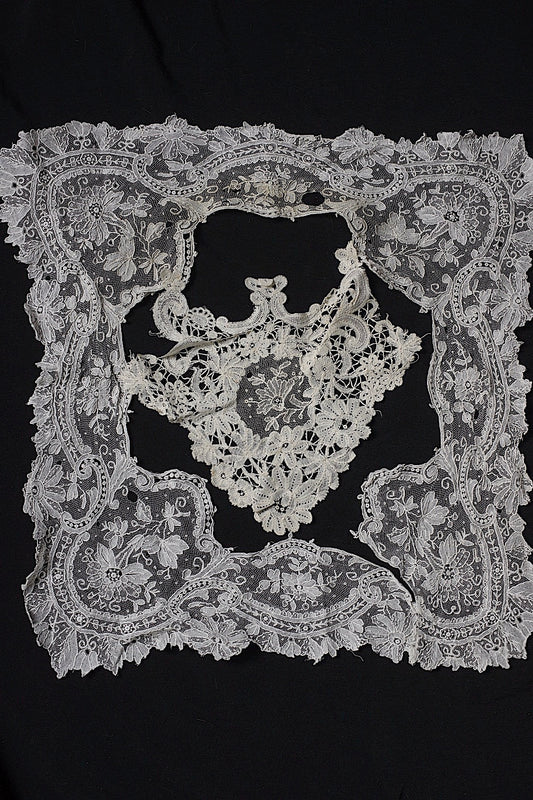 アンティークレース　ホニトンMIX/dentelle ancienne/antique lace .FR a l'epoque