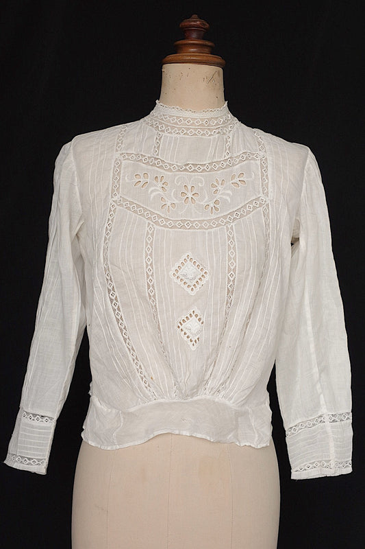 アンティークブラウス4/vêtement  ancien/ .FR a l'epoque