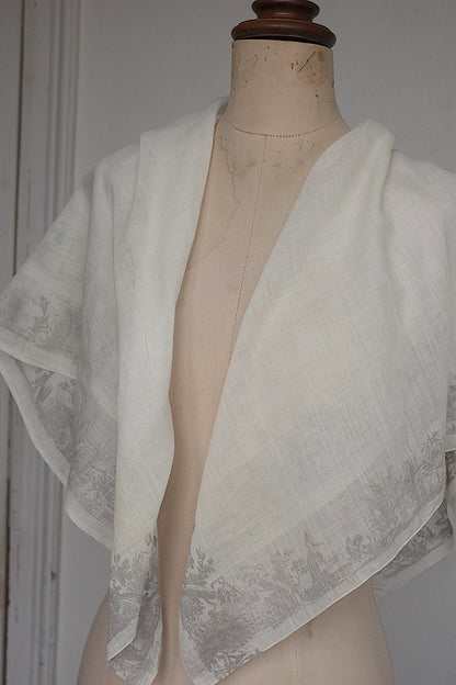 アンティークスカーフ/fichu ancien .FR a l'epoque