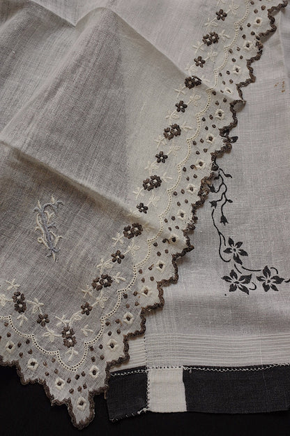 Antique handkerchief mouchoir antique