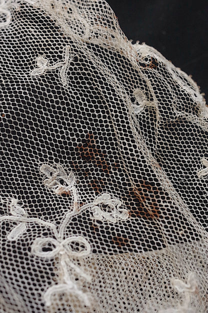 Antique lace dentelle antique lace for lappet material