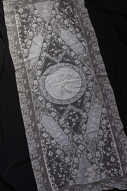 Antique lace dentelle antique lace embroidered cloth